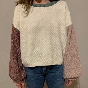 Cute color block sweater